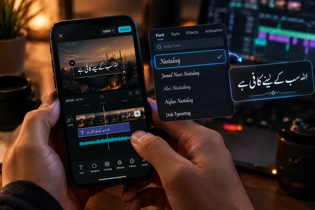 best Urdu fonts for video editing